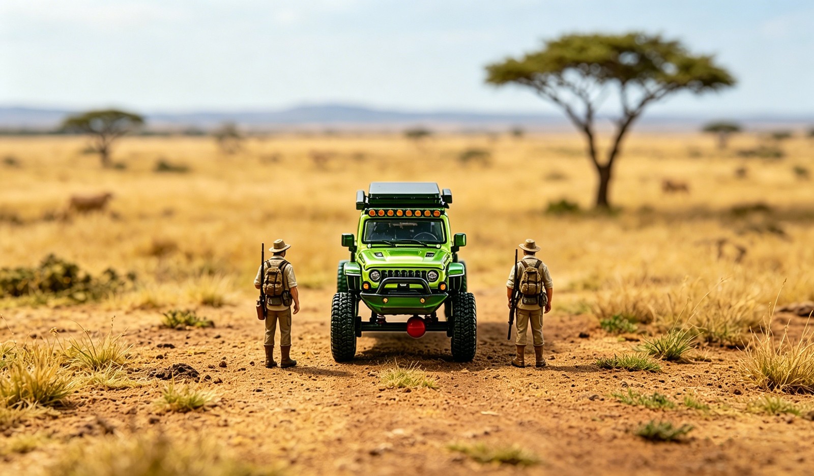 GCD Wrangler 4×4 Offroad Diorama Car Roof Tent Suspensions Toy Box IN STOCK 1/64