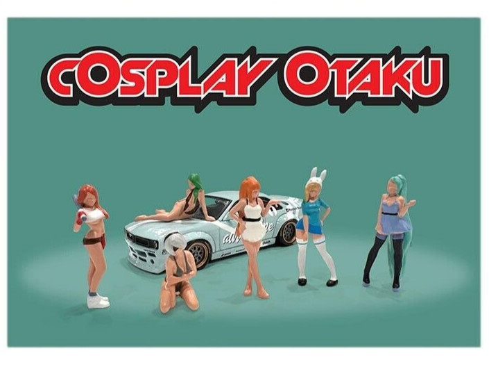 1/64 American Diorama 6 pc. Cosplay Otaku Figure Set – MiJo exclusive