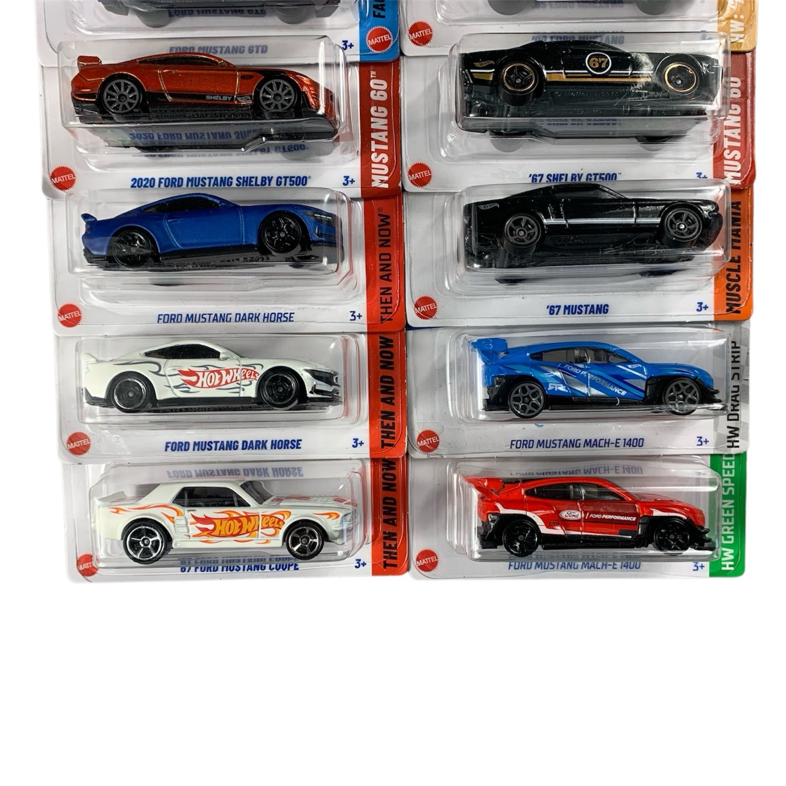 Hot Wheels FORD MUSTANG LOT OF 14 Different Variants HW 60 Years Then & Now 90s