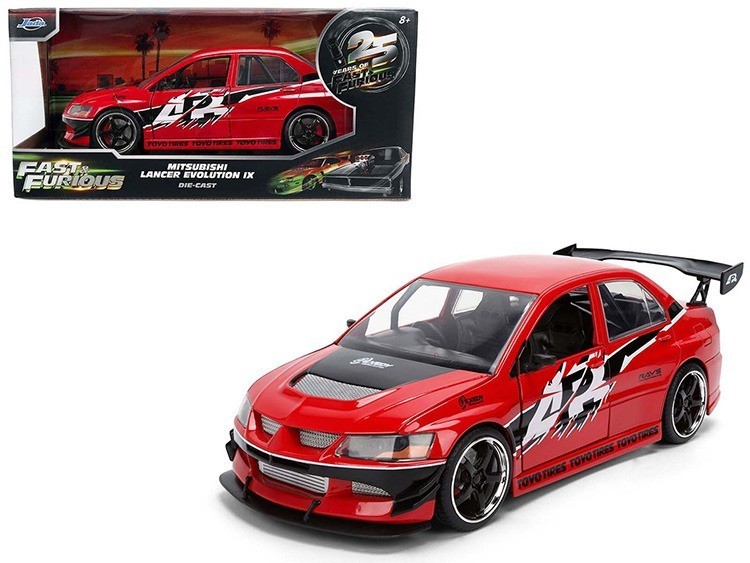 Sean’s Mitsubishi Lancer Evolution IX – Red 1:24 Scale Model – Jada 36208