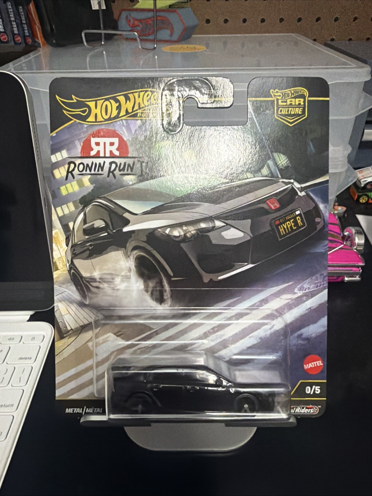 HOT WHEELS PREMIUM – ‘07 HONDA CIVIC TYPE R / “CHASE” RONIN RUN II -FPY86