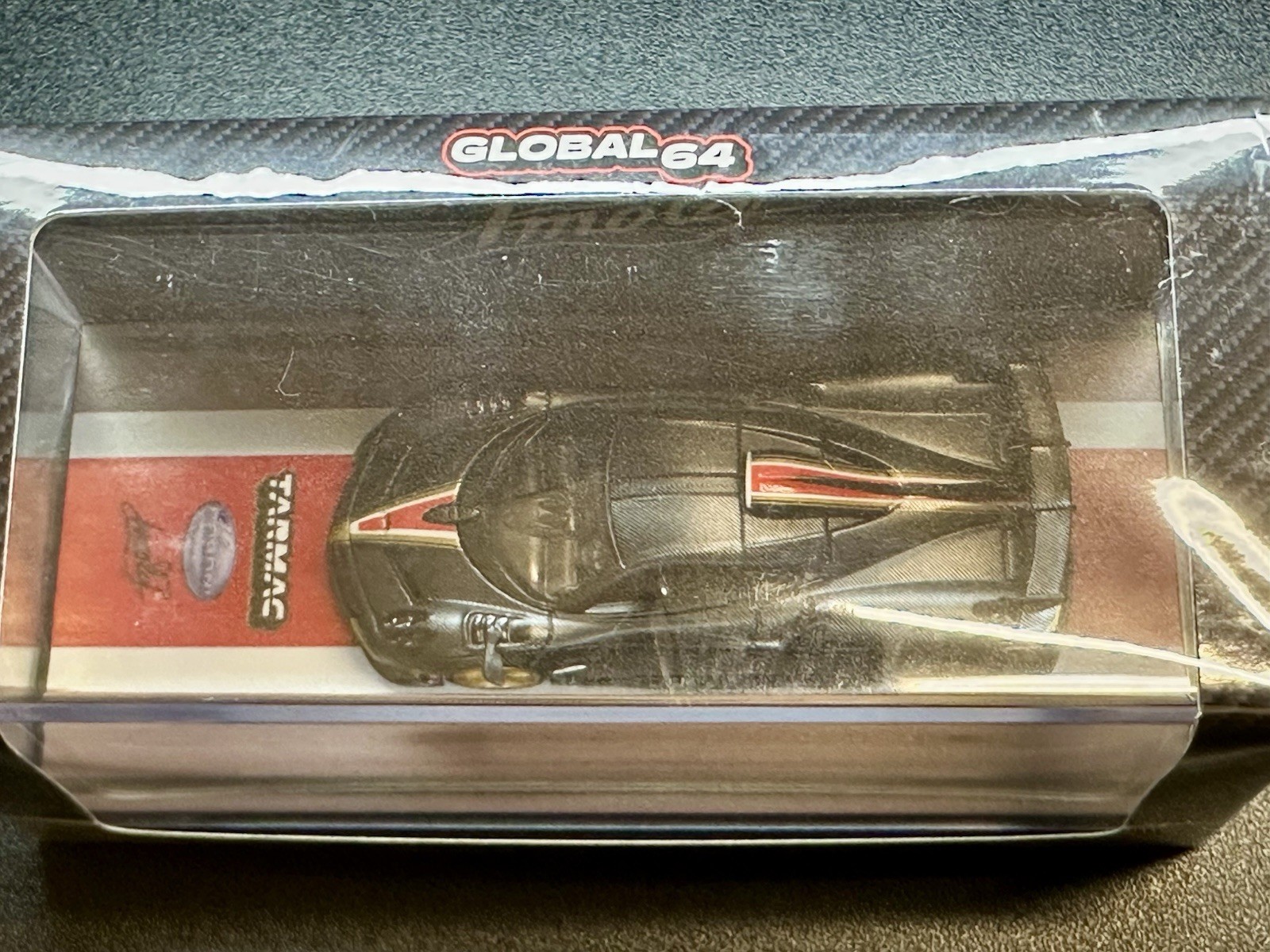 Tarmac Works 1:64 Die-Cast Pagani Imola Matt Black Carbon Fiber T64G-TL046-BCF