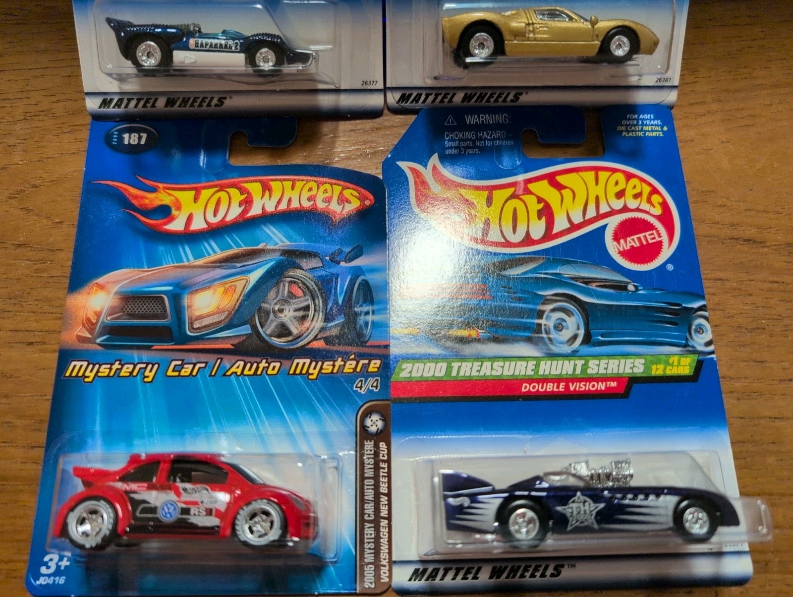 Hot Wheels Lot Of 4 (3) 2000 TREASURE HUNTS & (1) MYSTERY BEETLE CUP BUY IT NOW!