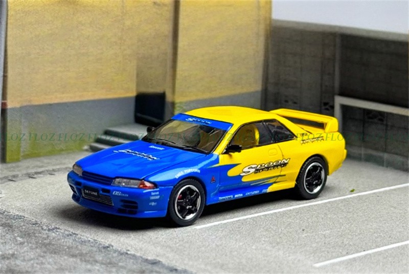 TIMEMICRO Nissan GTR R32 Z-Tune SPoon coating LTD 999PCS ONLY 1:64 Car Model