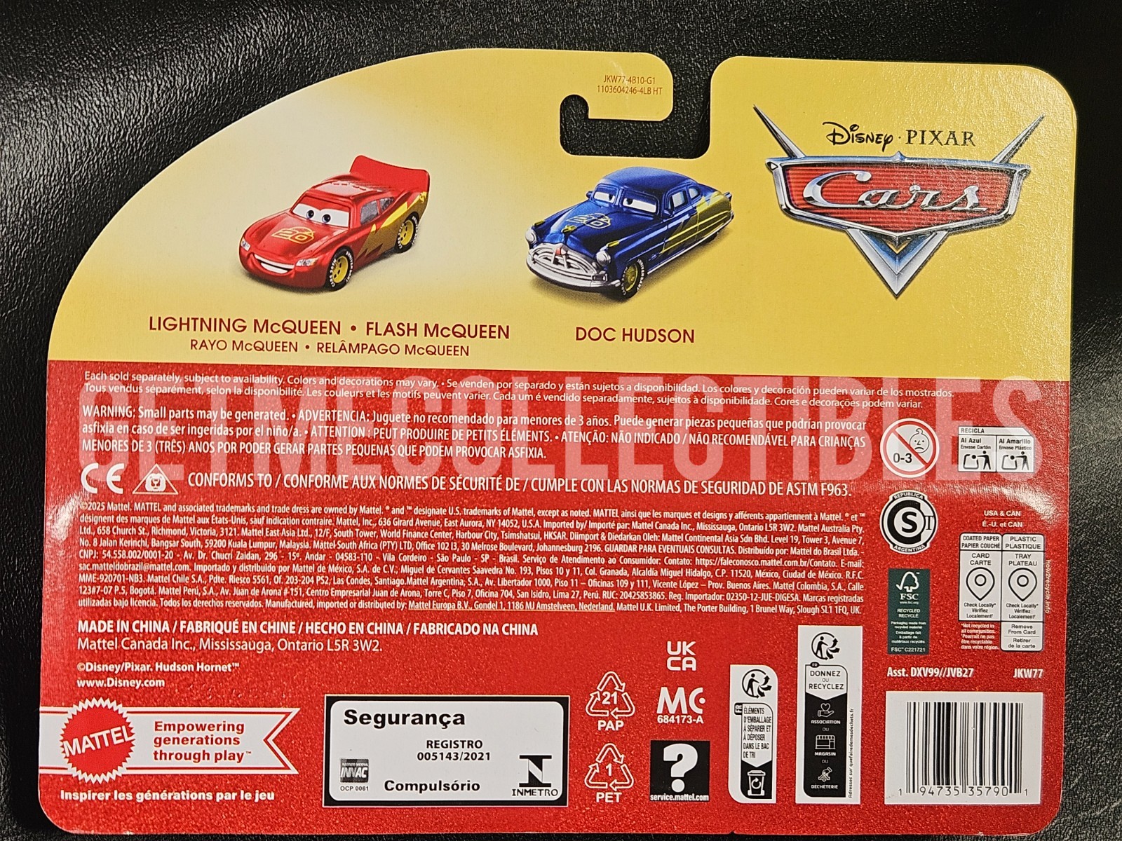 DISNEY CARS 20th ANNIVERSARY LIGHTNING MCQUEEN DOC HUDSON 2026 2 PACK SAVE 6%