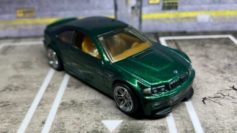 CUSTOM Green BMW M3 • 2026 Hot Wheels Premium • Chrome Real Riders • Power Trip
