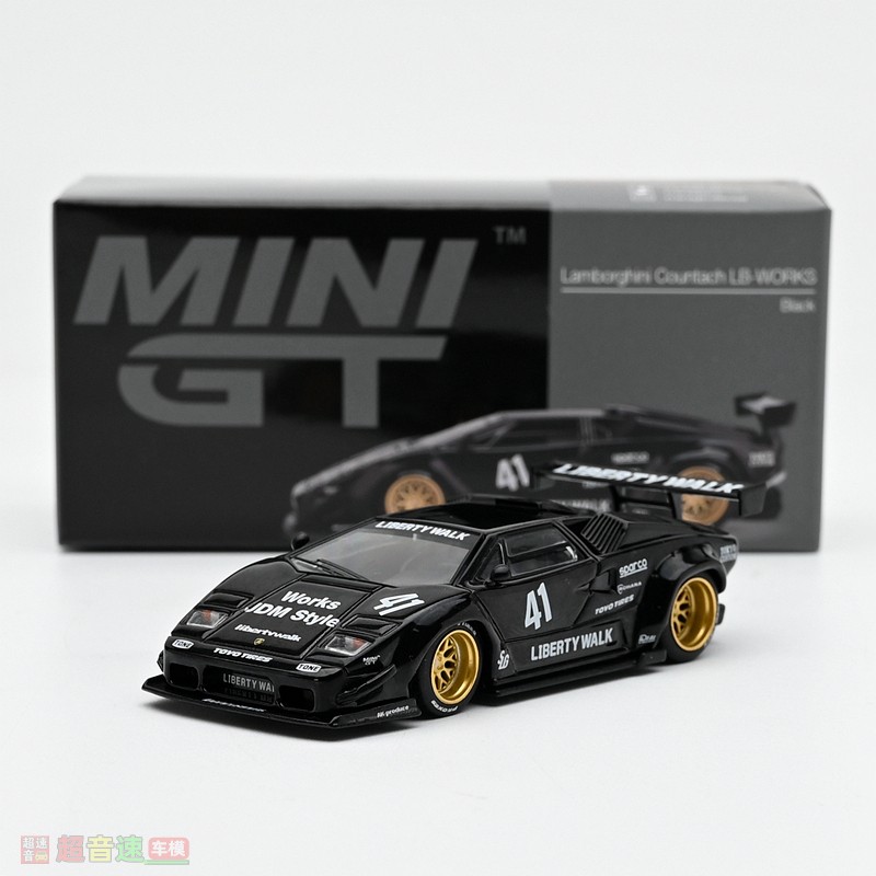 1:64 Lamborghini Countach with Liberty Walk Wide Body Kit Die Cast Car Model
