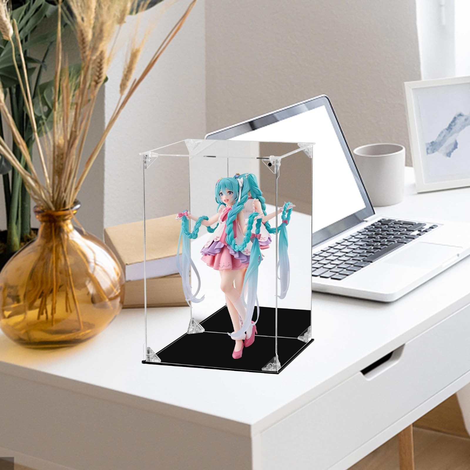 Acrylic Display Case for Collectibles Assemble Clear 8x8x12 Inch,
