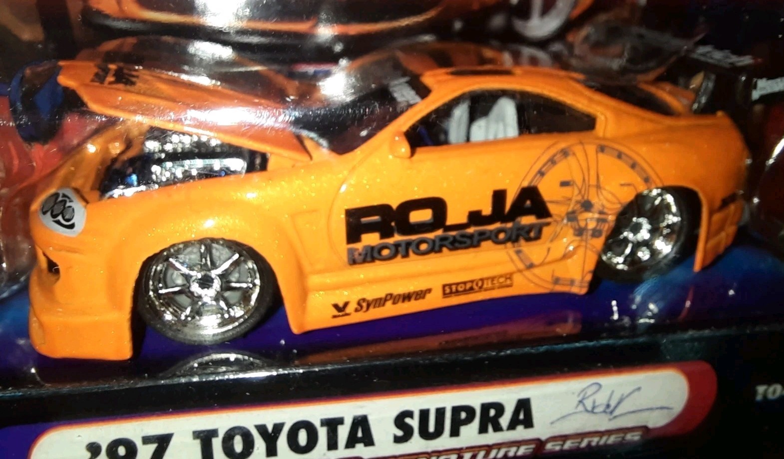 Muscle Machines Tuners 97 Toyota Supra 6 CARS RJ DE VERR Orange Black Free Ship!