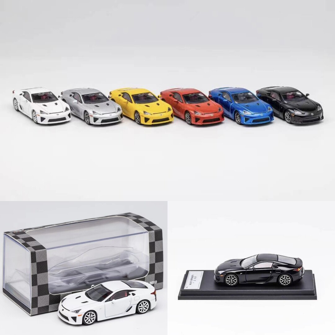 DCT 1:64 Lexus LFA White/Silver/Black/Red/Yellow/Blue Diecast Model Car