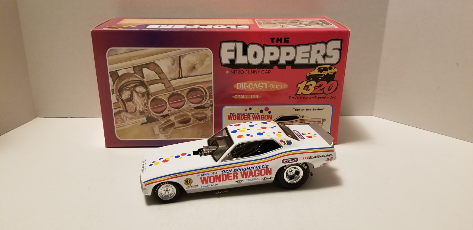 Don Schumacher “WONDER WAGON” Barracuda Funny Car 1/24 1320 FLOPPERS “RARE”