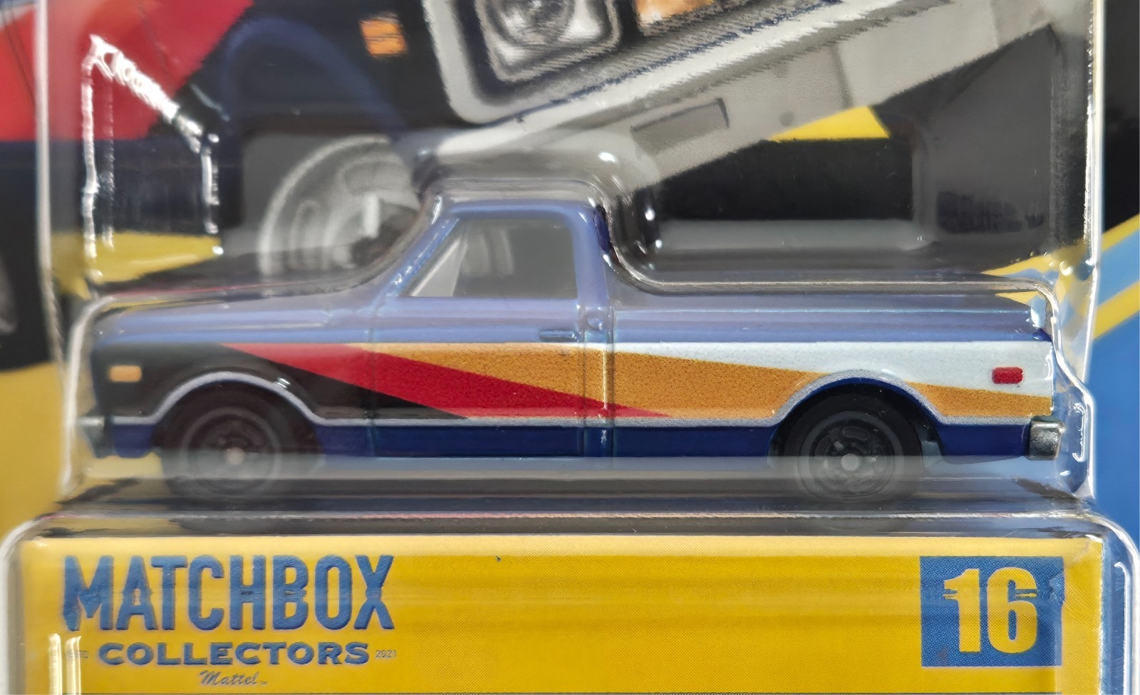 1968 Chevy C10 16/20 COLLECTORS SERIES Matchbox 2026 JJW06 blue pickup truck