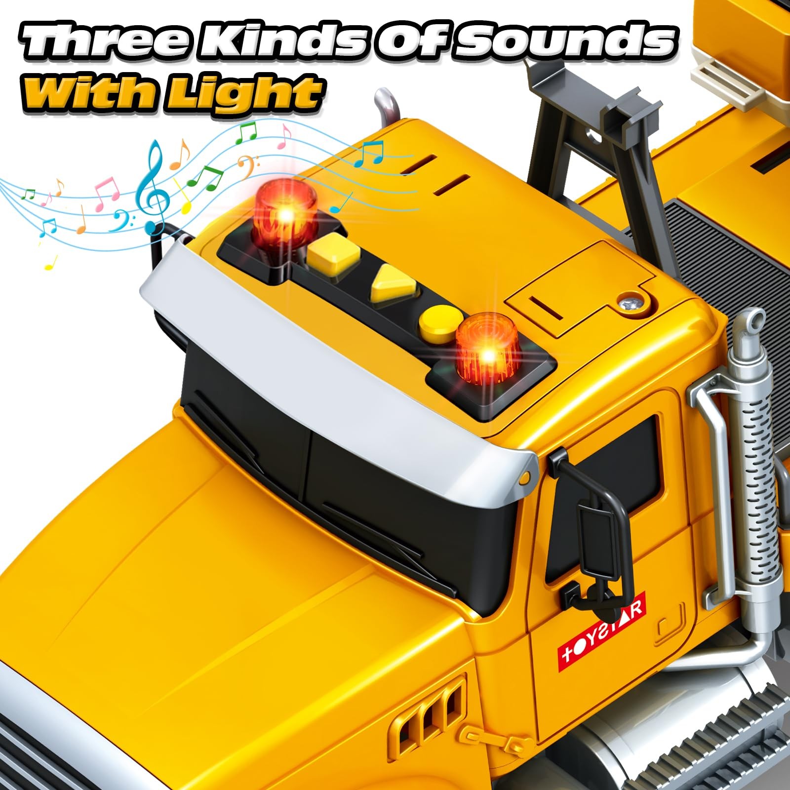 Kids Toys for 3 4 5 6 7 8 Years Old Boys, Large Excavator Truck Toy with Lights,