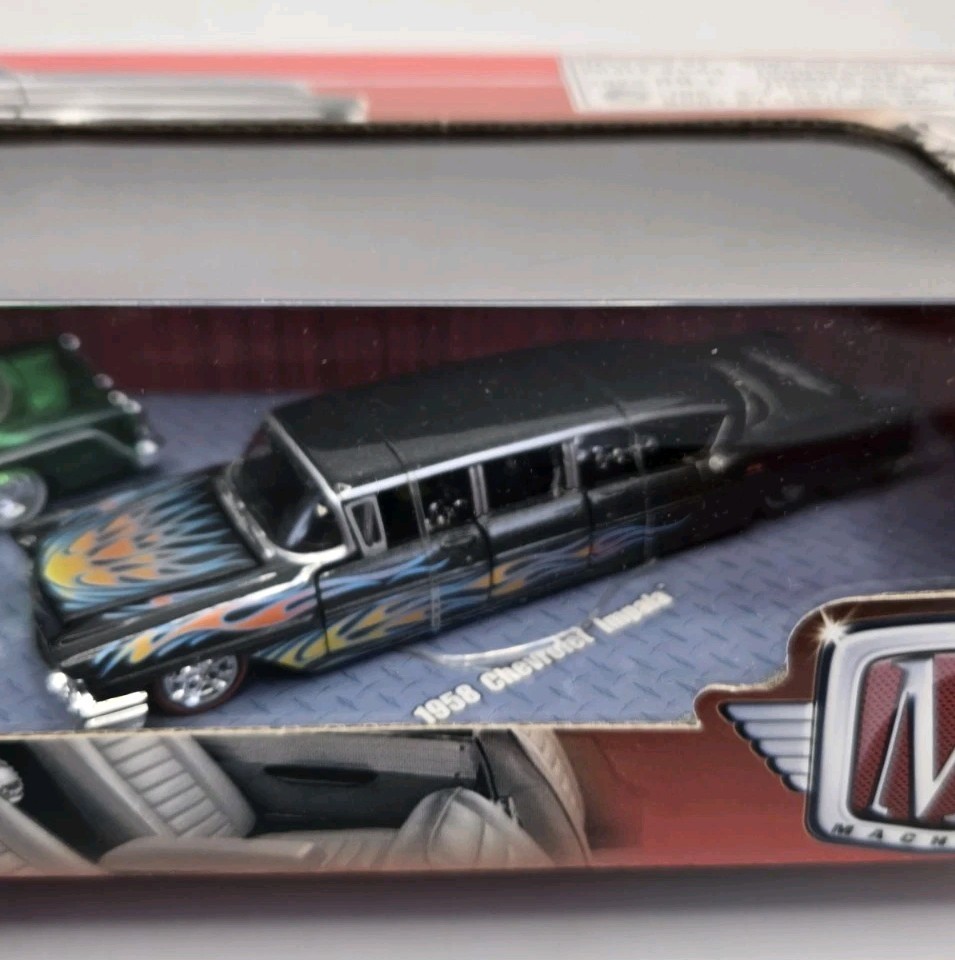 M2 Machines Auto Stretch Rodz 3 Car Set 1/64 1932 Ford Roadster 1953 Impala