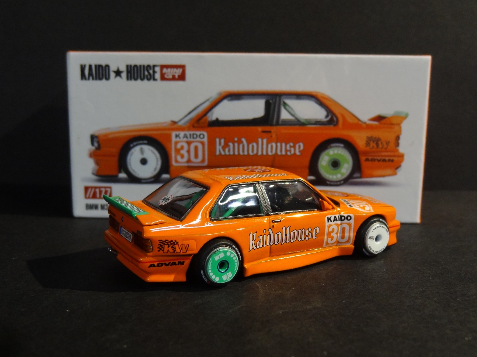 KAIDO HOUSE x MINI GT – BMW M3 KAIDOHAUS V1 – ORANGE #KHMG177 – SEALED