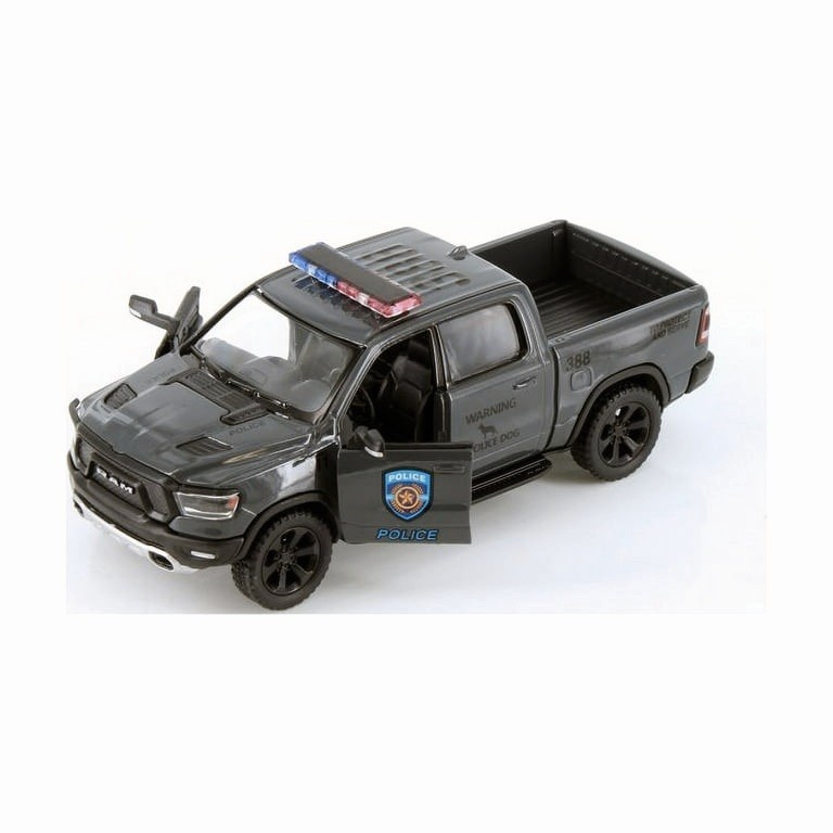 5413DPR) Kinsmart 2019 DODGE RAM 1500 POLICE 1:46 Diecast Truck 5 inch GRAY