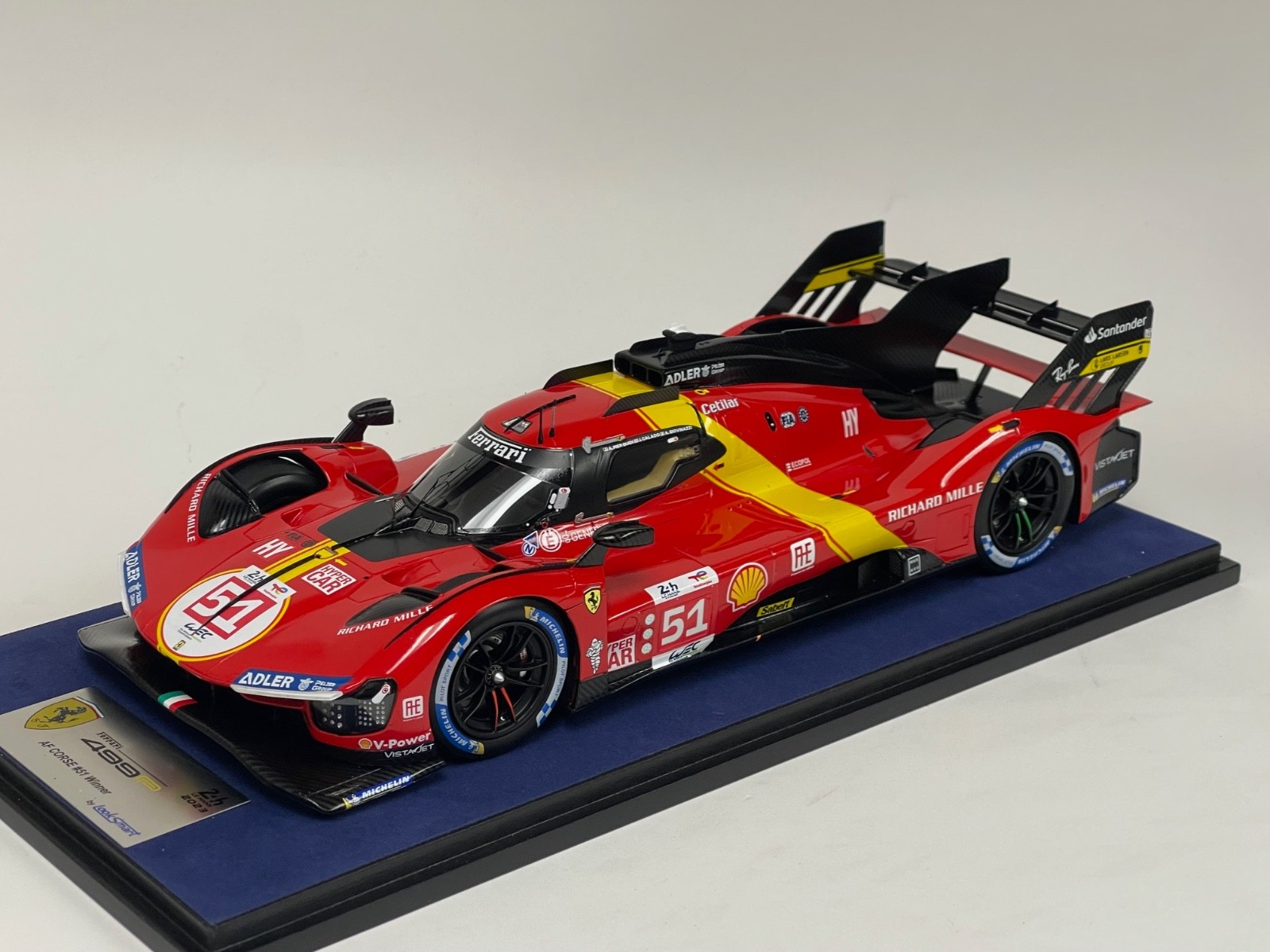 1/18 Looksmart Ferrari 499P AF Course car #51 winner 2023 24 Hours of LeMans