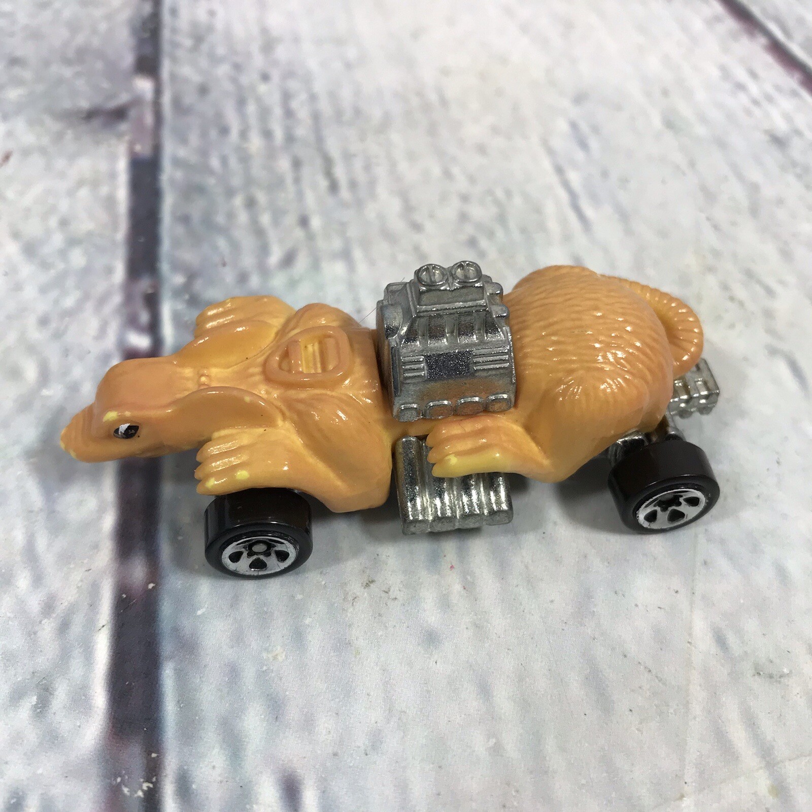 Hot Wheels Rat Mobile Dragster Toy Car Goldish Yellow 1:64 Thailand Metal Base