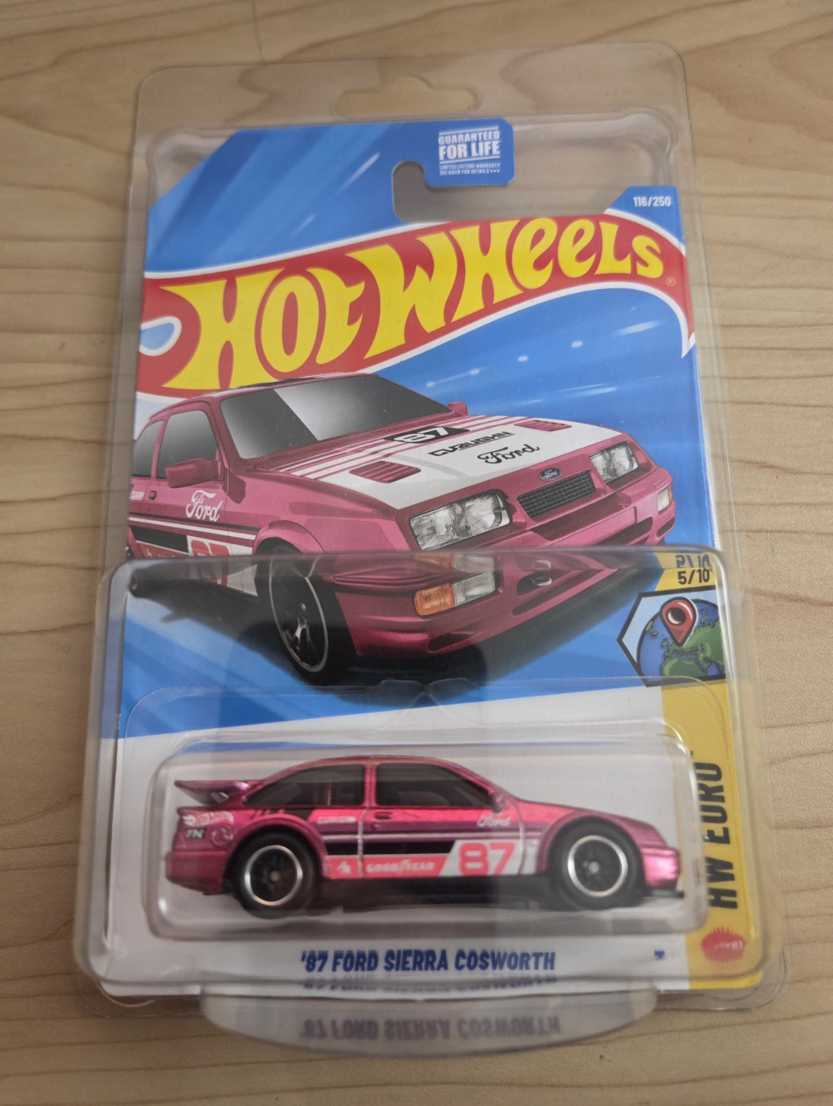2026 Hot Wheels ’87 Ford Sierra Cosworth Pink STH HW Euro Super Treasure Hunt