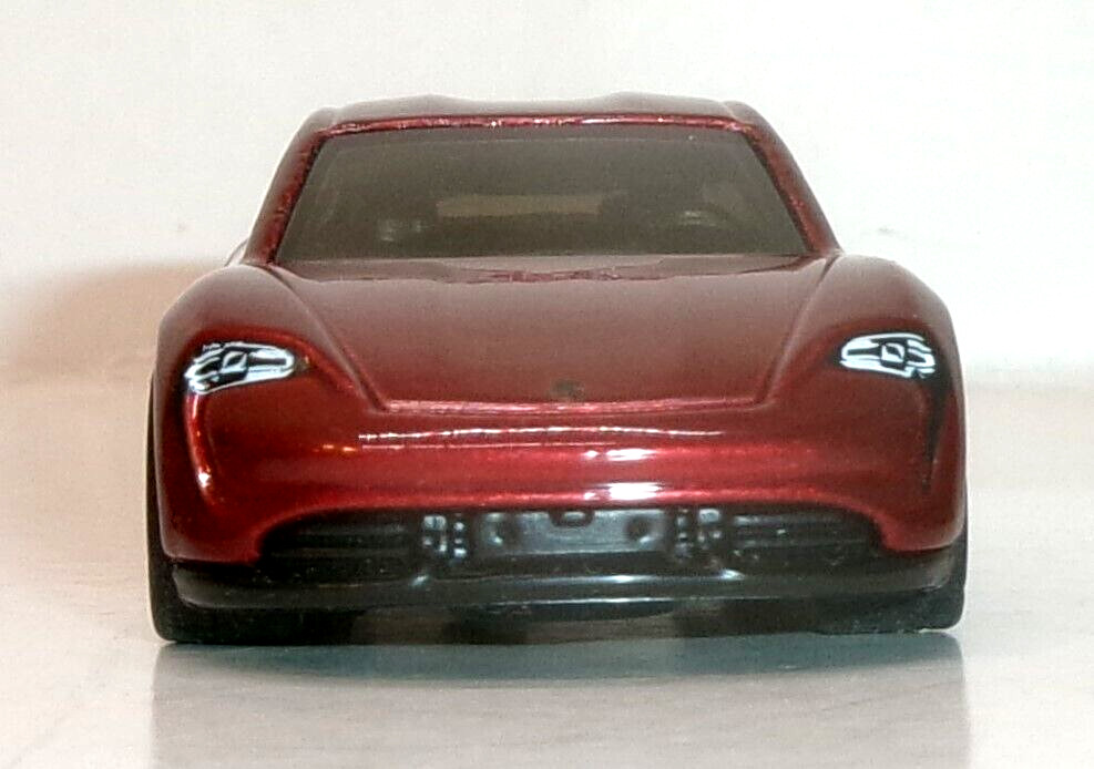 LOOSE 2021 HOT WHEELS 1:64 RED PORSCHE TAYCAN TURBO S WHEEL SWAP REAL RIDERS