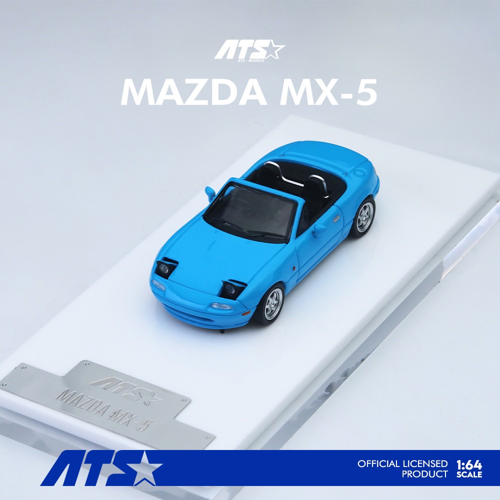 ATS 1:64 Mazda MX5 Miata NA Tongue Out Opened PopUp Lights Diecast Car Variant