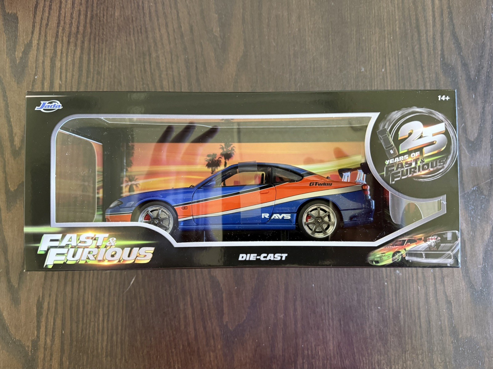 Jada 1:18 Fast & Furious Nissan Silvia 25th Anniversary Die-Cast