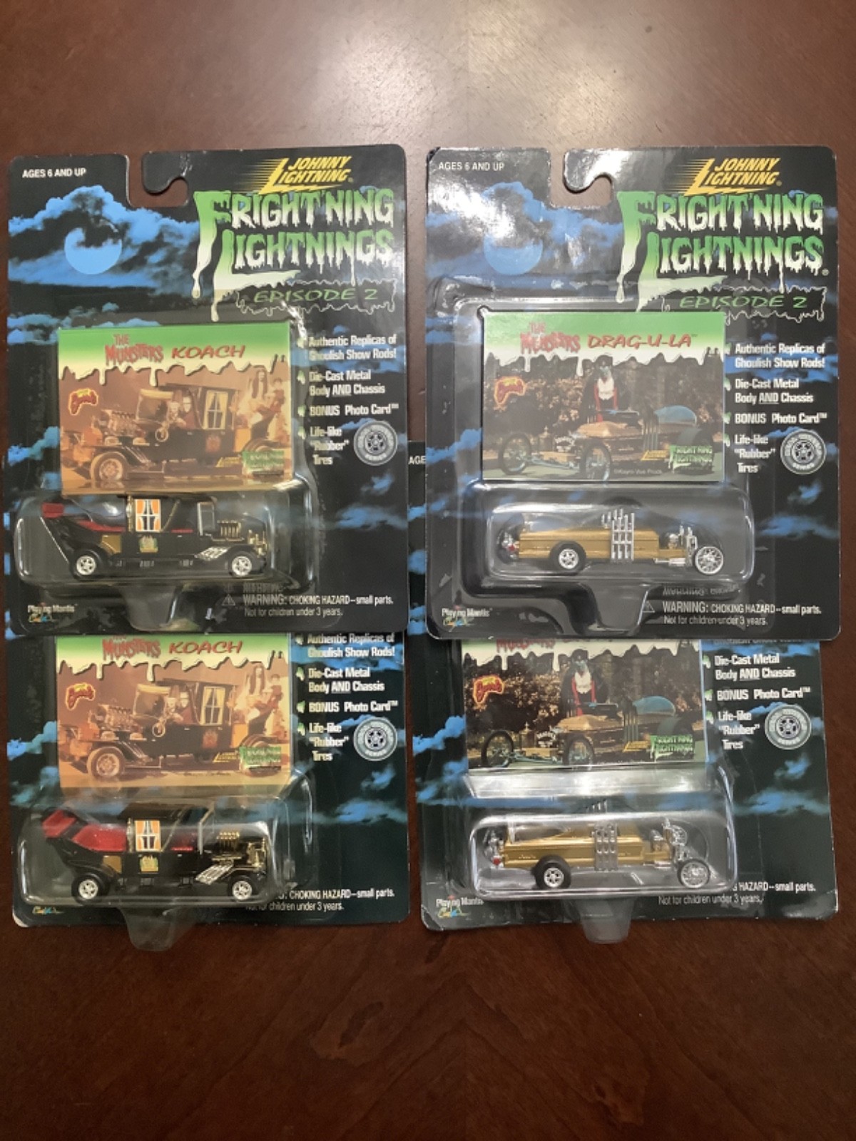 Johnny Lightning “Fright’ning Lightnings” from The Munsters TV show, 4pieces