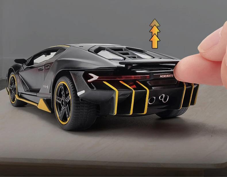 1:32 Lamborghini LP770 Diecast Toy Car – Alloy Model with Sound & Light Effect