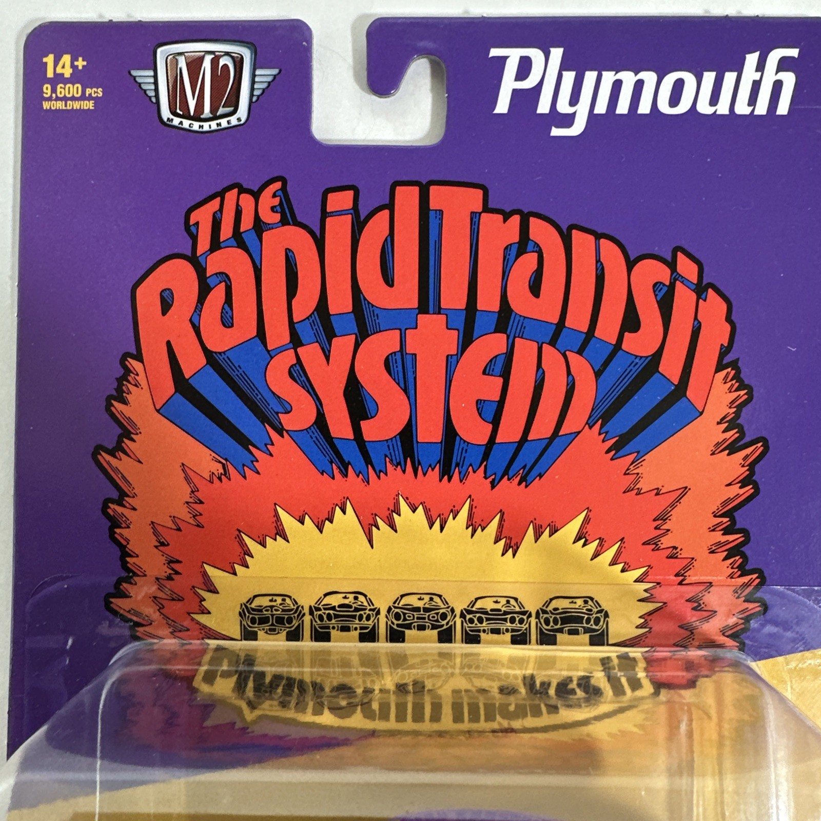 1971 Plymouth Cuda 440 Purple M2 Machines R123 24-72 New in Package Muscle Car