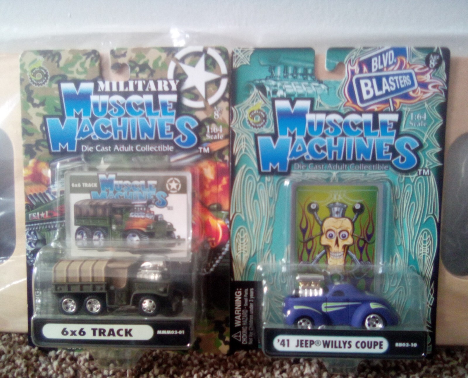 MUSCLE MACHINES DIE CAST ADULT COLLECTABLE VEHICLES