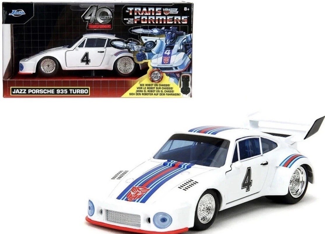JADA – PORSCHE 935 TURBO #4 Jazz “TRANSFORMERS” 1/32 Diecast Model Car 34793
