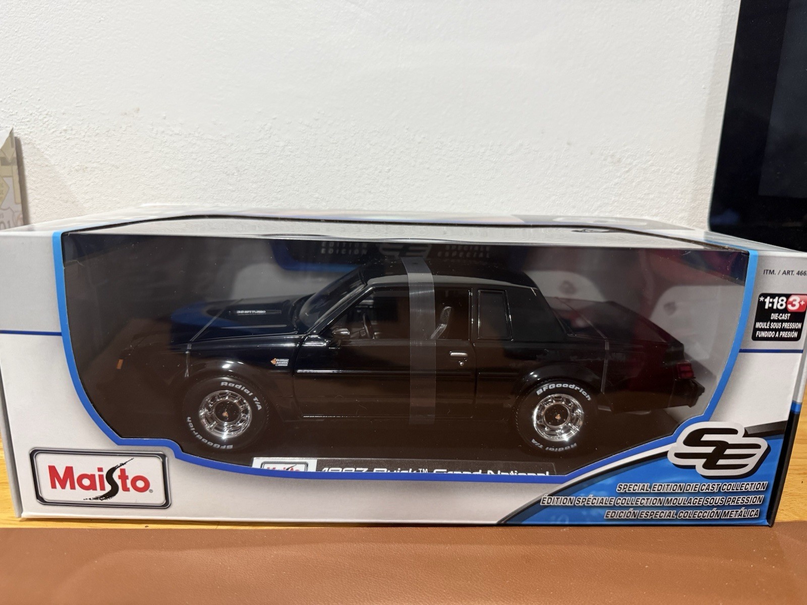 1987 Buick Grand National Black 1/18 Scale Maisto Diecast GM Officially Licensed