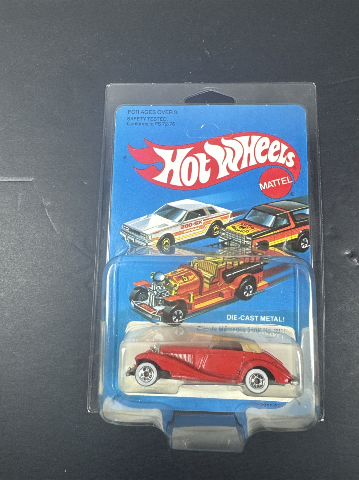 Mattel Hot Wheels 1981 #3911 CLASSIC MERCEDES 540K Sealed on card MALAYSIA