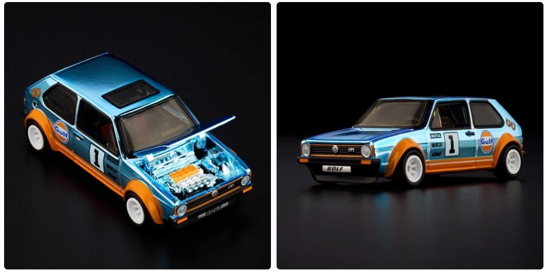 NEW Hot Wheels RLC Exclusive 1976 Volkswagen Golf Mk1 GTI GULF Racing DECO