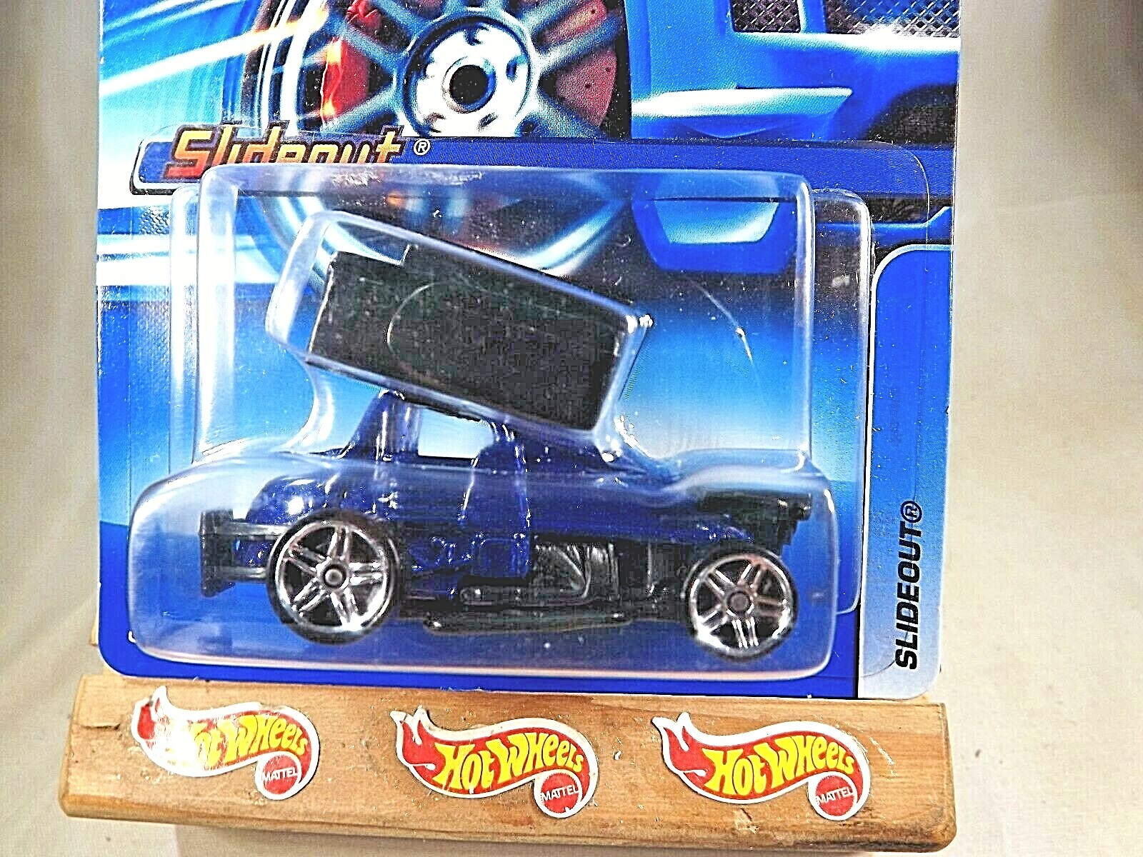 2006 Hot Wheels Mainline/Collector #217 SLIDEOUT Drk Blue-Black w/Chrome Pr5 Sp