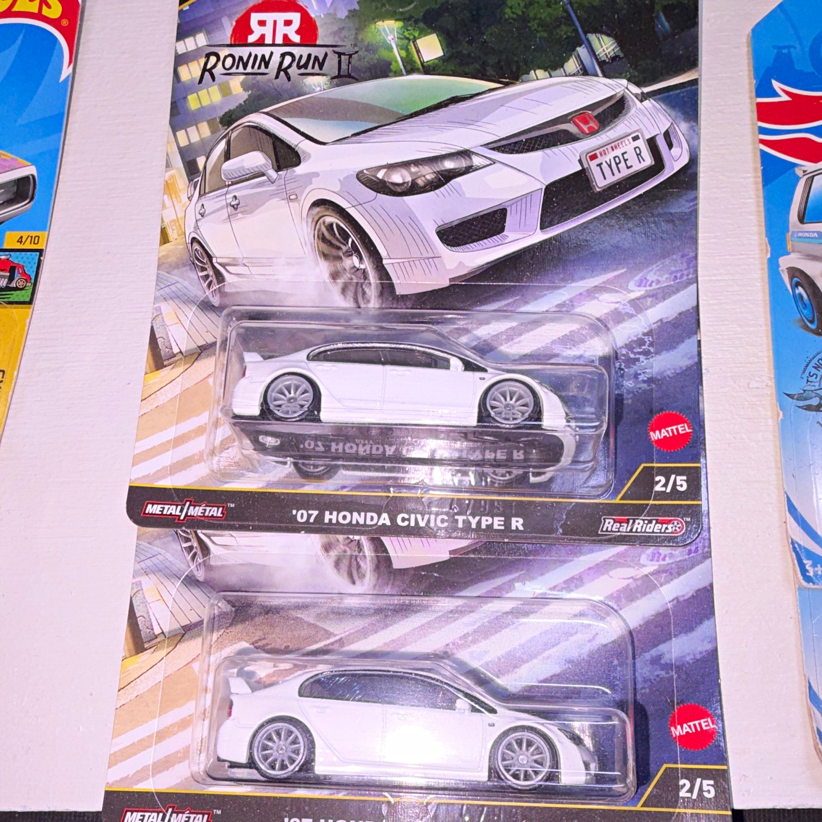 Hot Wheels Ronin Run II 1:64 2007 Honda Civic Type R White Real Riders Unopened