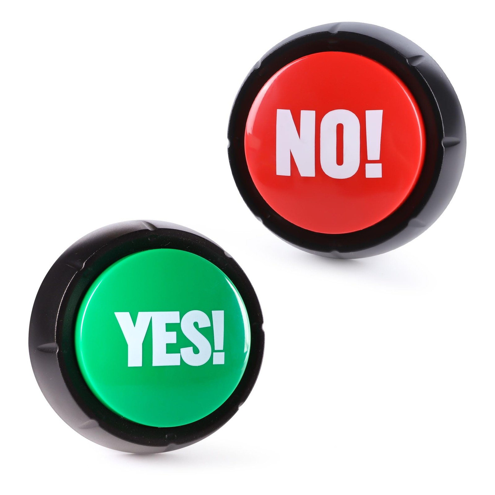 Yes Button and No Button with Sound 2 Pack Buzzers for Trivia Games and Famil…