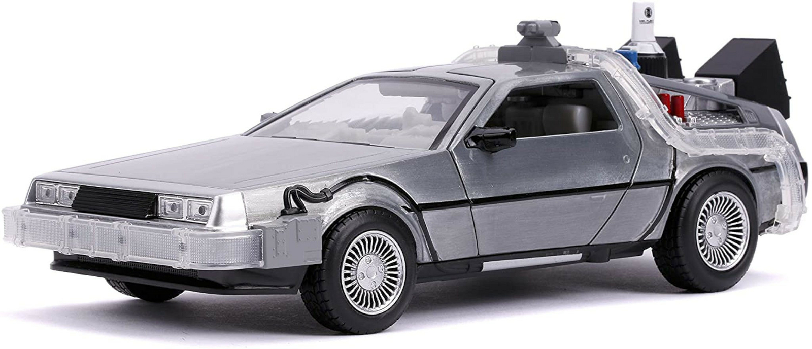 NEW Jada 31468 Back to the Future pt II TIME MACHINE 1:24 Die-Cast w/ Lights