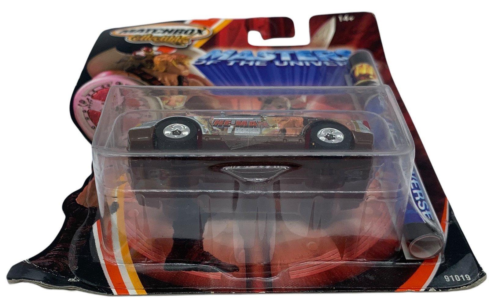 Vtg Matchbox Collectibles Masters Of The Universe He-Man Die Cast Silver Car ‘02