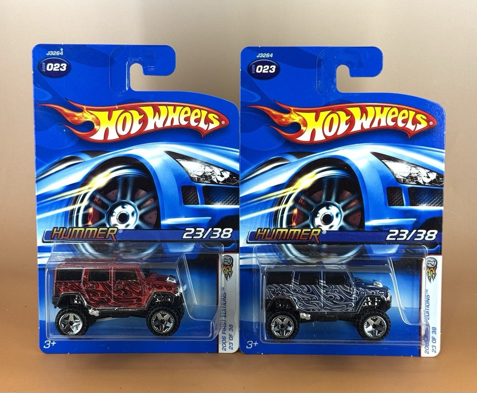 Hot Wheels 2006 First Editions HUMMER (lot of 2 variations) w/u5 wheels 23/38