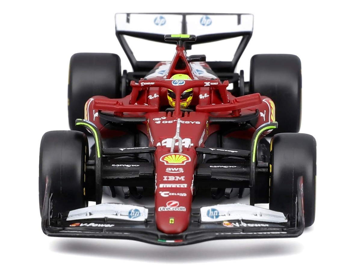 Bburago 1:43 F1 Ferrari SF-25 #44 Lewis Hamilton with Display Case 36852LH