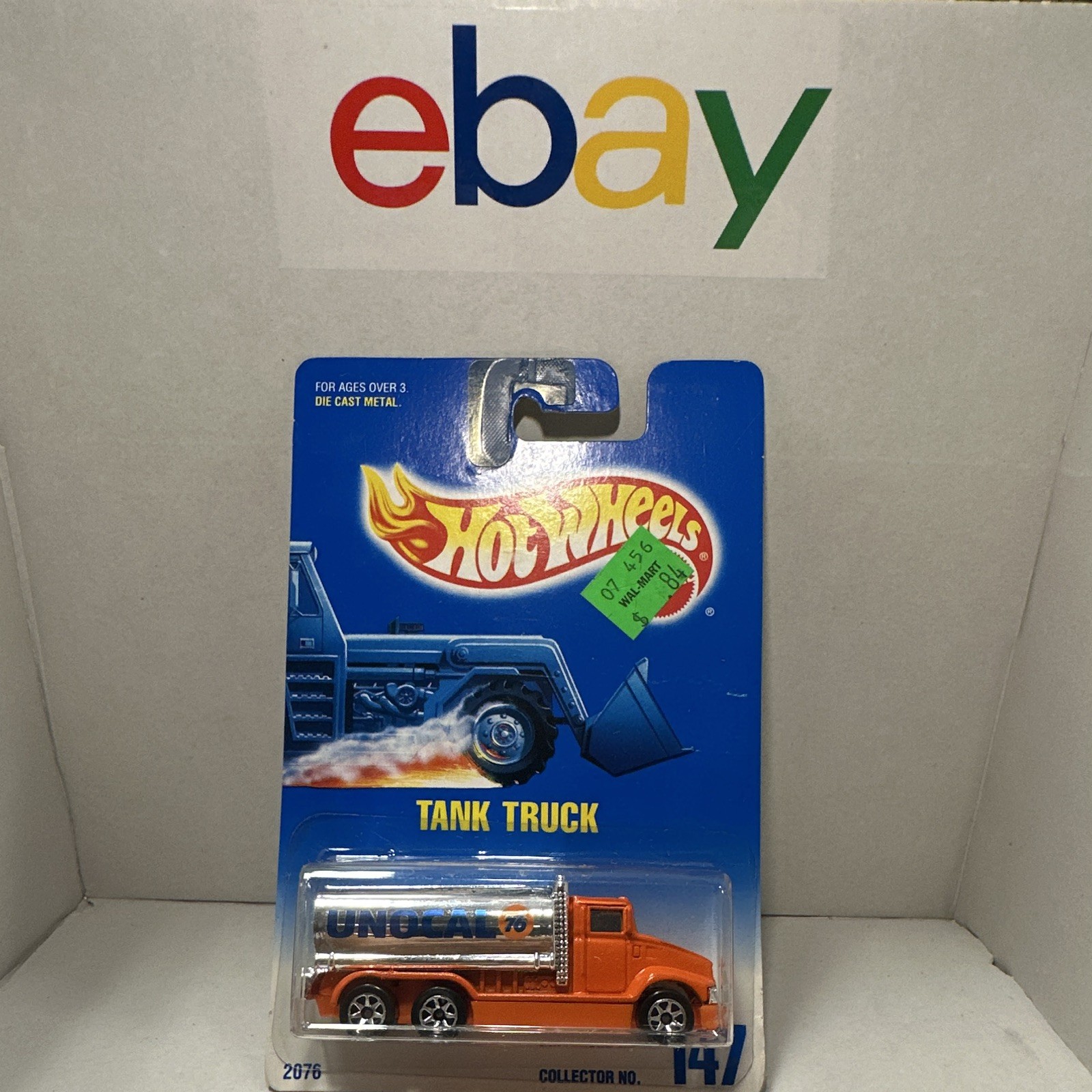 Hot Wheels UNOCAL 76 Tank Truck Orange/Silver Diecast Metal 1:64
