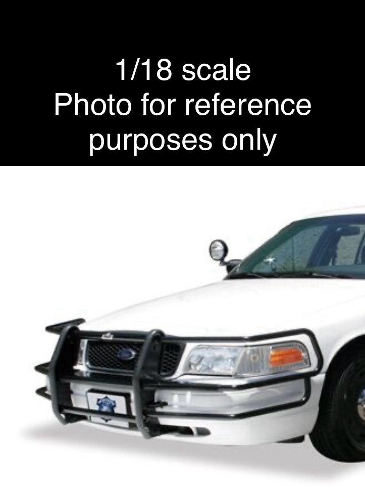 1/18 Go Rhino Wrap Around Push Bumper Pushbar For Motormax Crown Vic Police