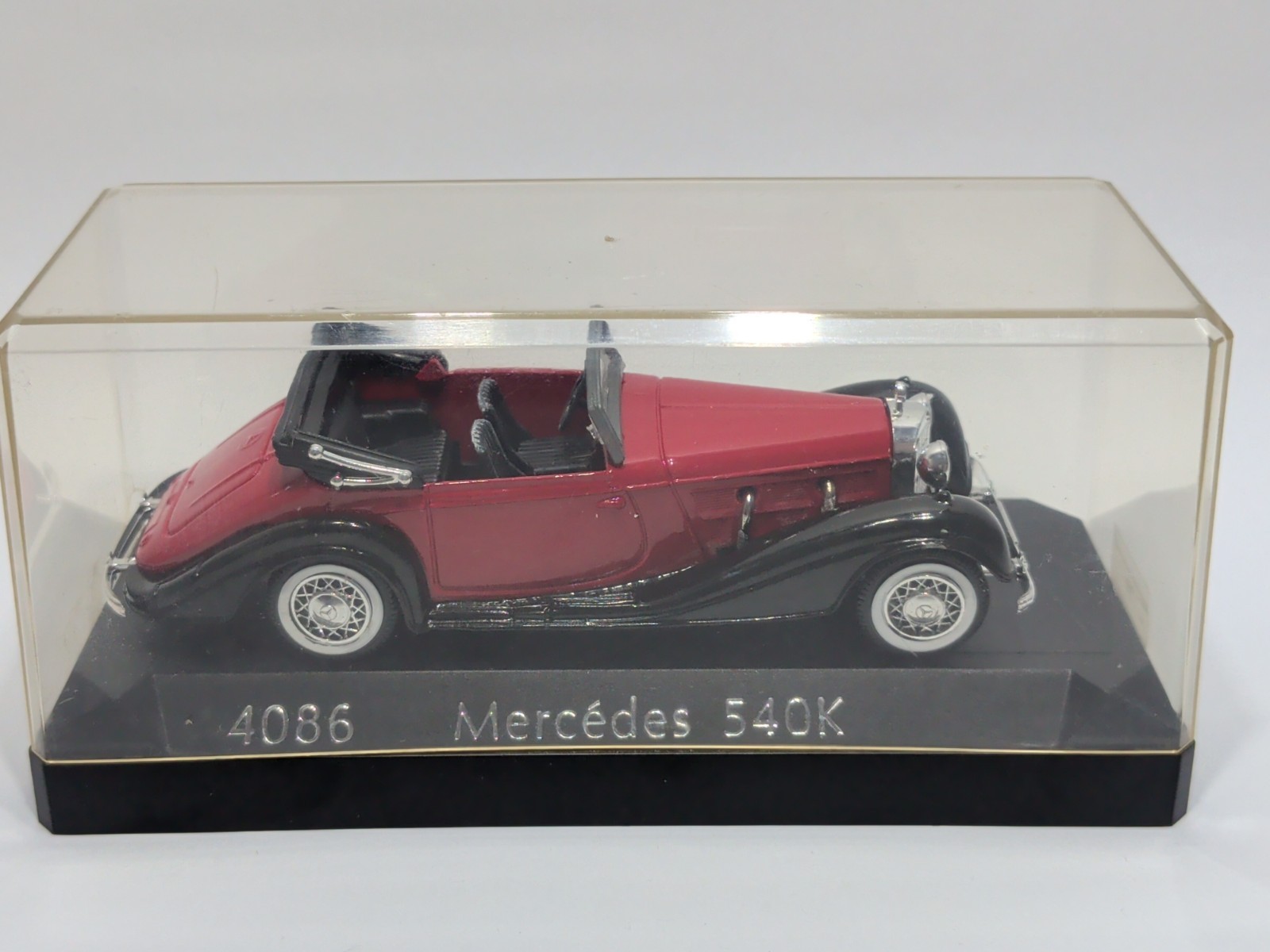✨VINTAGE✨ Solido Mercedes 540 K Red 1939 Cabriolet Convertible Red 4086 1/43