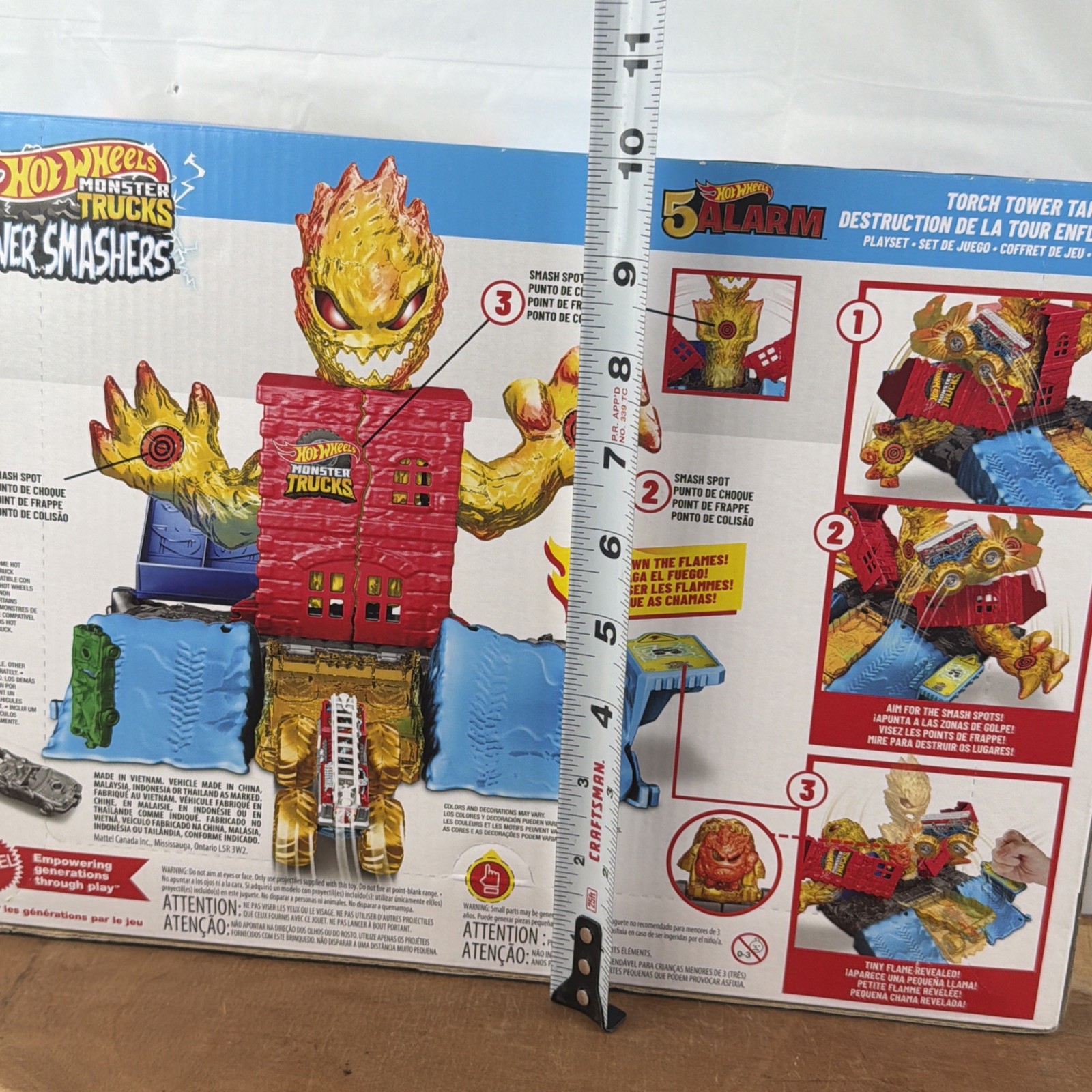 Hot Wheels Power Smashers 5 Alarm HW 5-Alarm Torch Tower Takedown