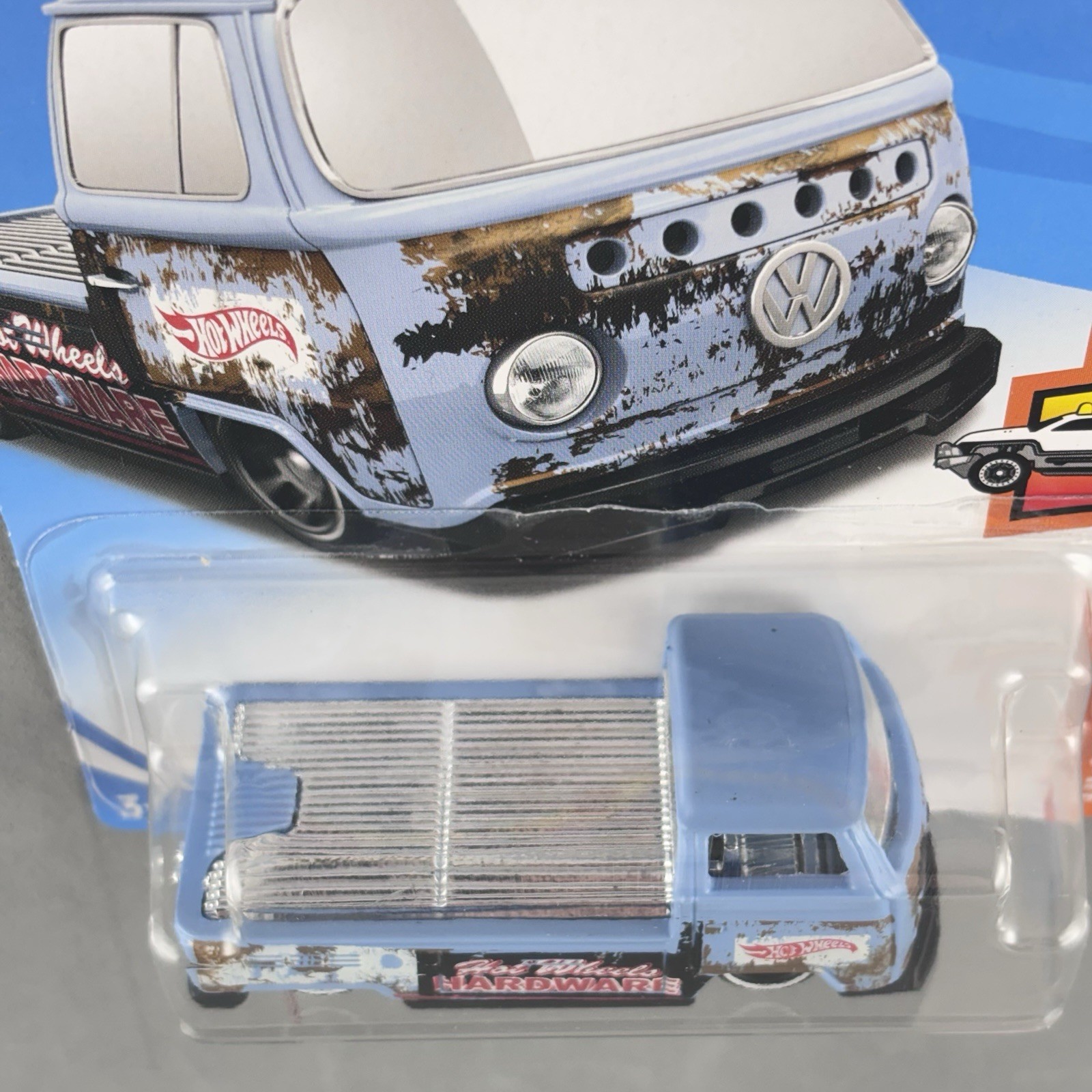 Hot Wheels Volkswagen T2 Pickup Blue w/ Rust Patina HW Hot Trucks 3/10 #108 2018