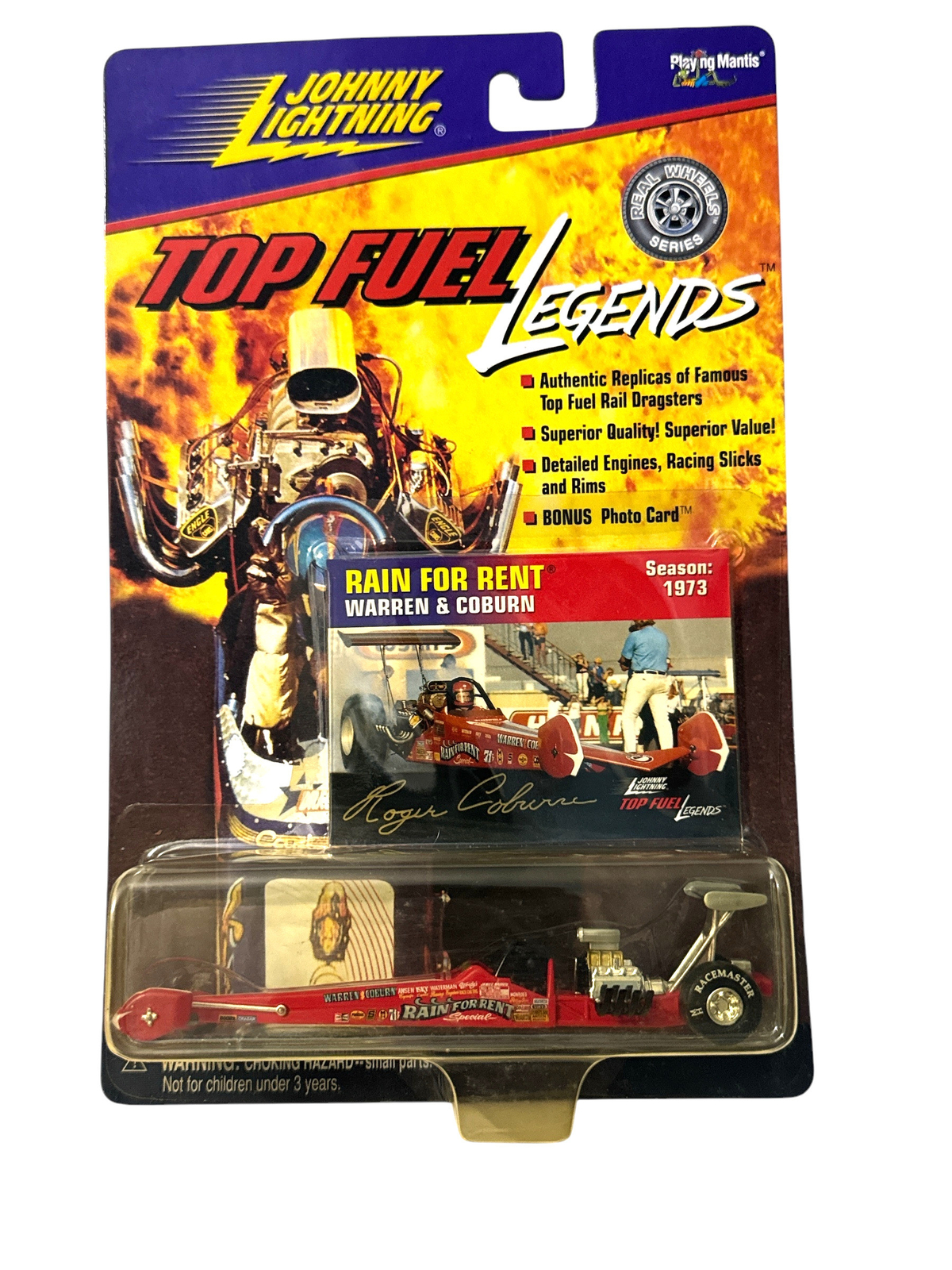 Johnny Lightning Top Fuel Legends 1:64 Rain For Rent Roger Coburn Season 1973