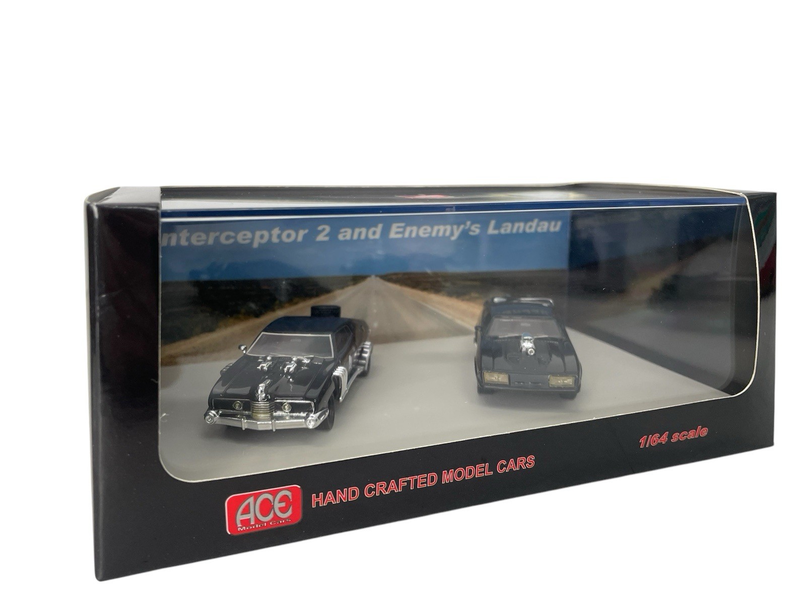 ACE 1/64 MAD MAX INTERCEPTOR 2 & ENEMYs LANDAU TWIN SET MOVIE RESIN US SHIPPING