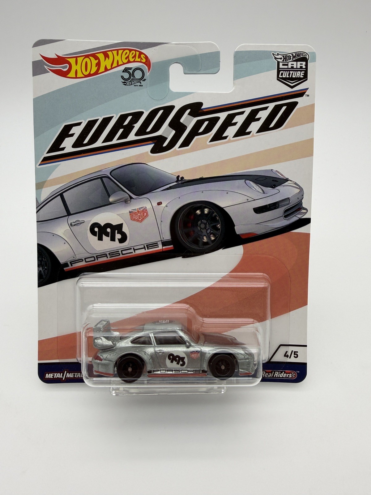Hot Wheels Euro Speed PORSCHE 993 GT2 Real Riders Magnus Walker Urban Outlaw New