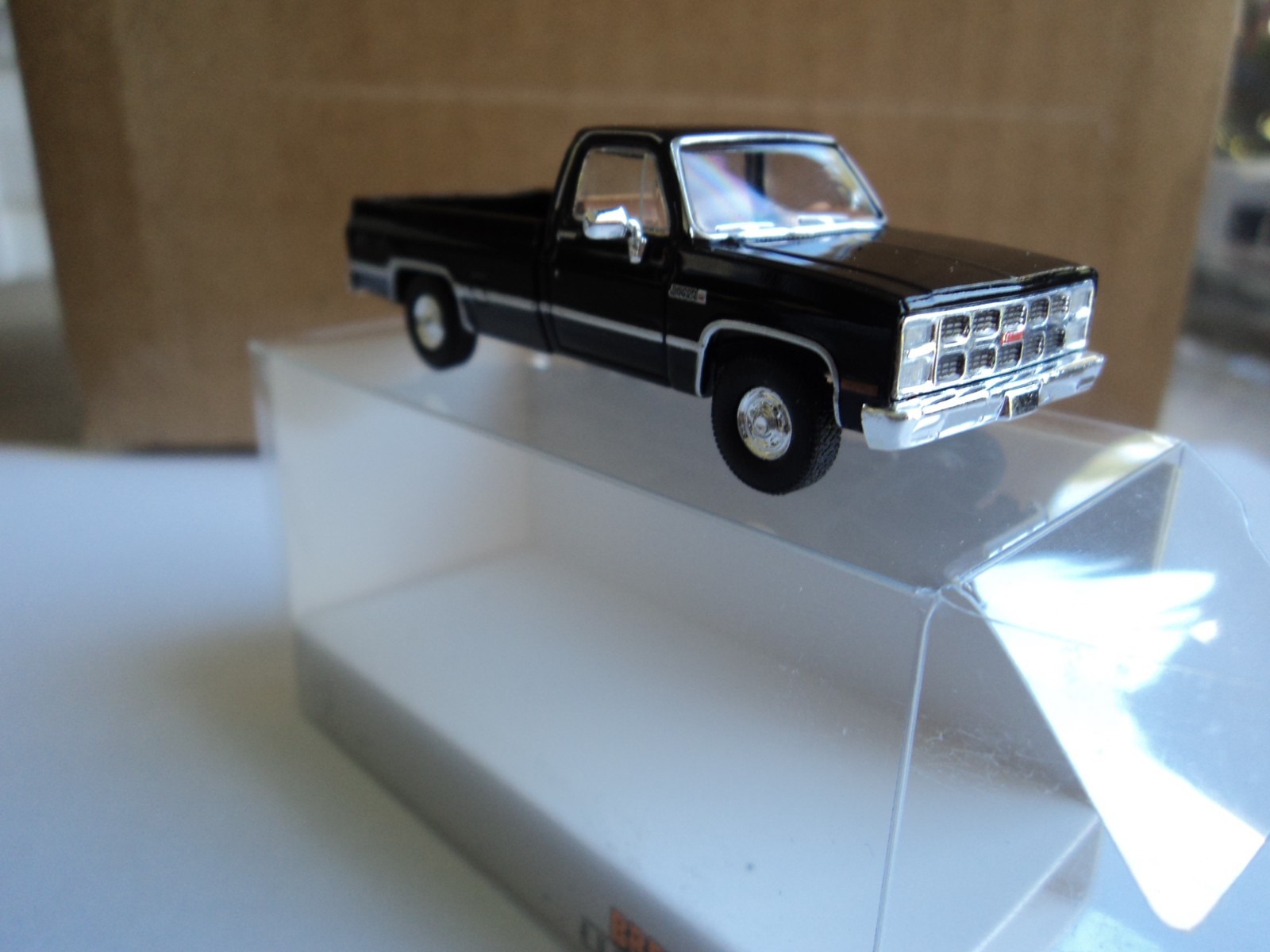 BREKINA 1981 GMC SIERRA GRANDE PICKUP TRUCK BLACK HO 1/87 PLASTIC